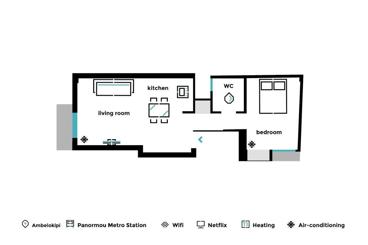 Urban & Cozy 1Bd Apartment In Ampelokipoi Area By Upstreet เอเธนส์ ภายนอก รูปภาพ